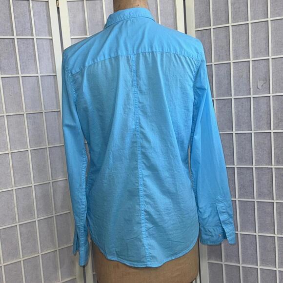 Lilly Pulitzer Preppy Designer Cotton Minimalist Quiet Luxury Blouse Medium - Picture 3 of 15